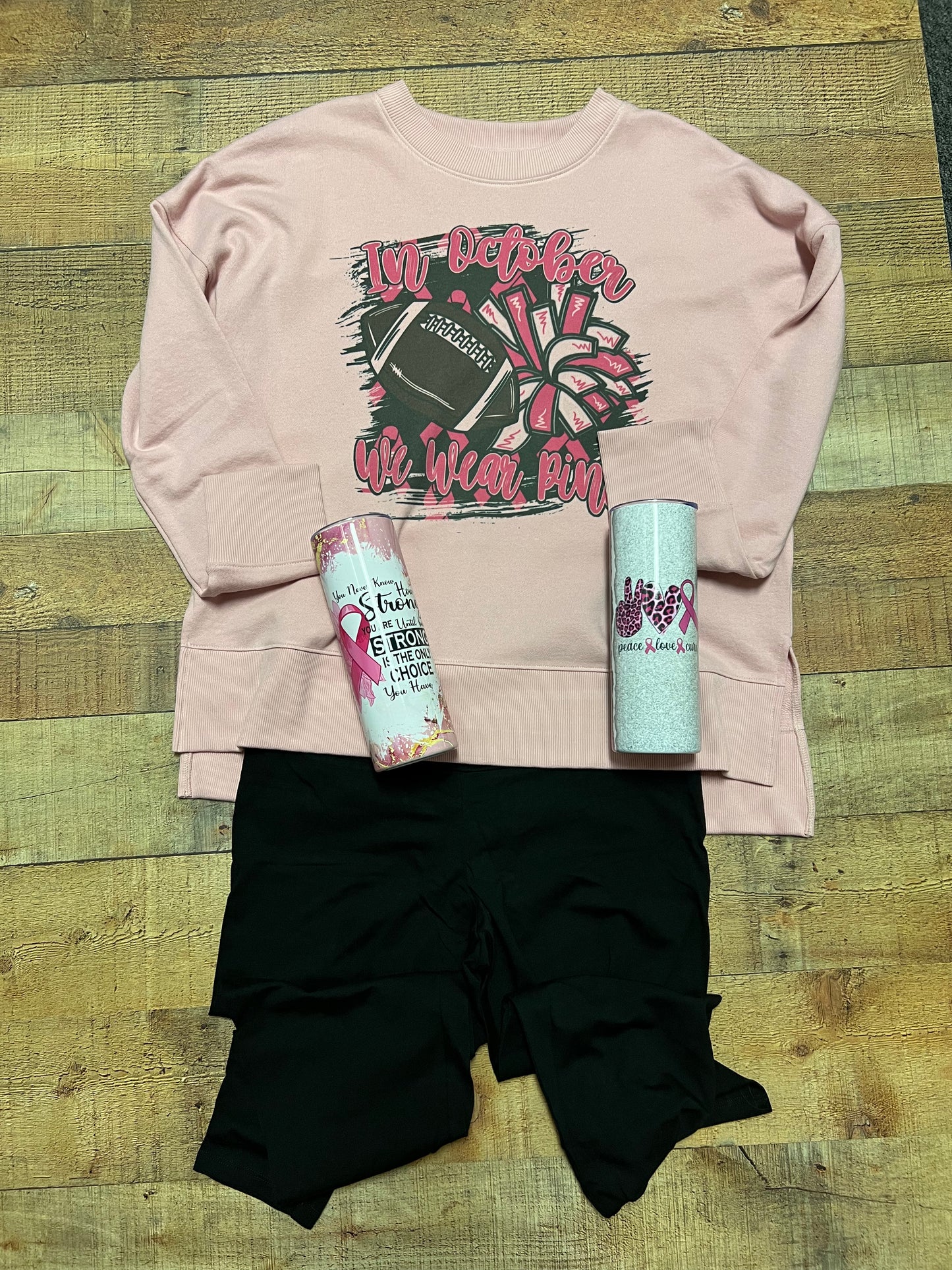 In October We Wear Pink Sweatshirt