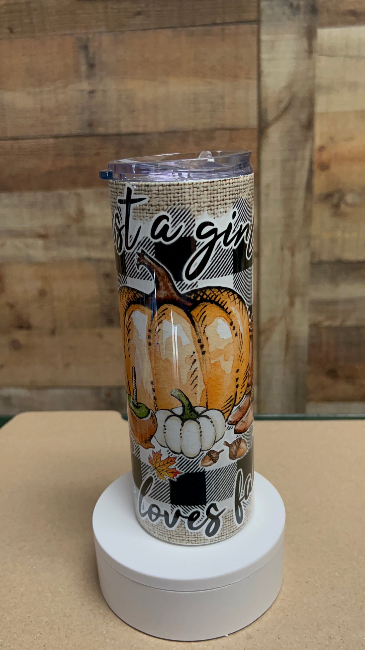 Just a Girl Who Loves Fall Tumbler